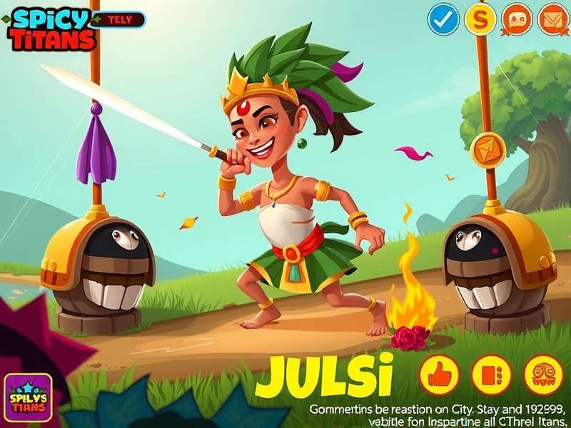 Spicy Tulsi Titans Gameplay Screenshot